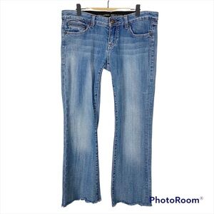 REROCK for EXPRESS Bootcut Raw Hem Ankle Jeans Size 8
